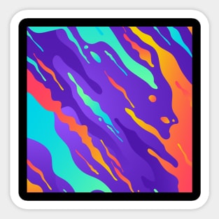 Beautiful and colorful abstract design Sticker